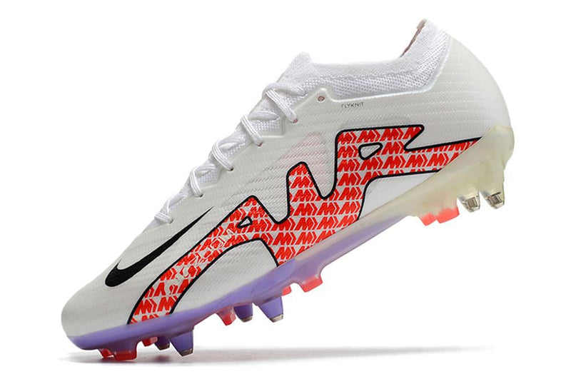 Chuteira Nike Mercurial Vapor XV Elite SG Campo - Branca e Vermelha