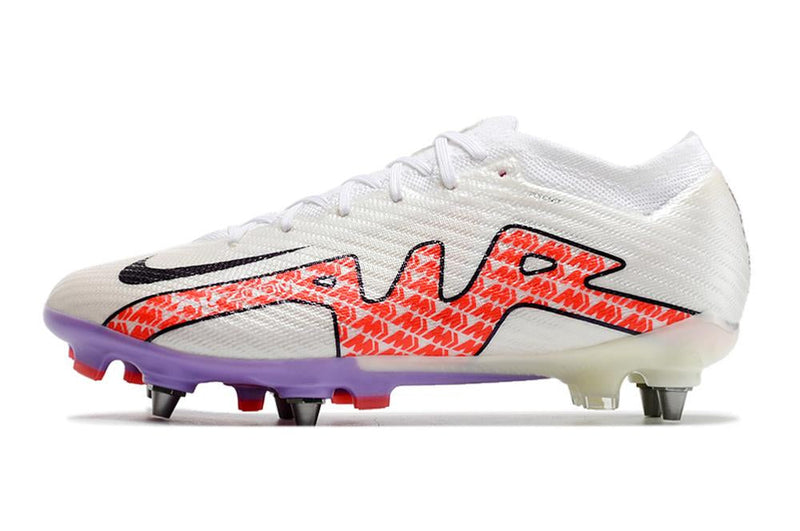 Chuteira Nike Mercurial Vapor XV Elite SG Campo - Branca e Vermelha
